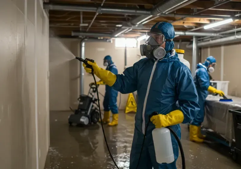 Basement Sanitization and Antimicrobial Treatment process in Bullard, TX